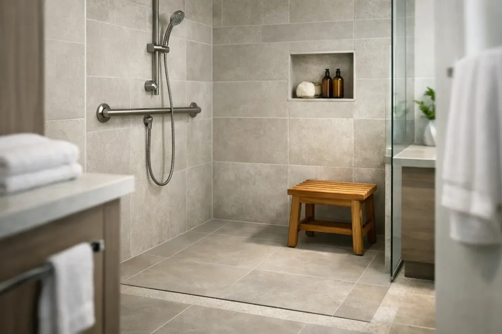 Curbless Shower Guide for a Safer Bathroom Remodel