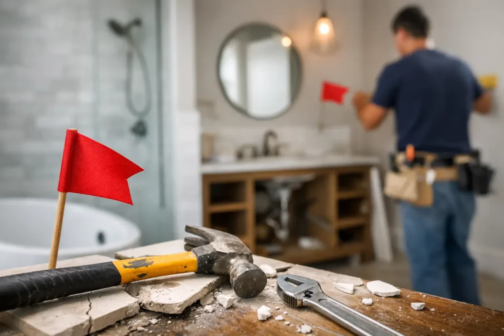 Top Bathroom Remodel Red Flags to Watch For
