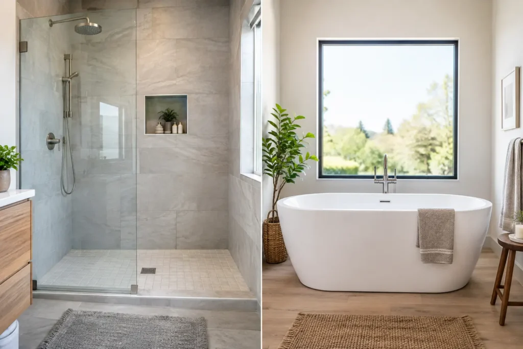Walk In Shower Versus Bathtub: Which Fits?